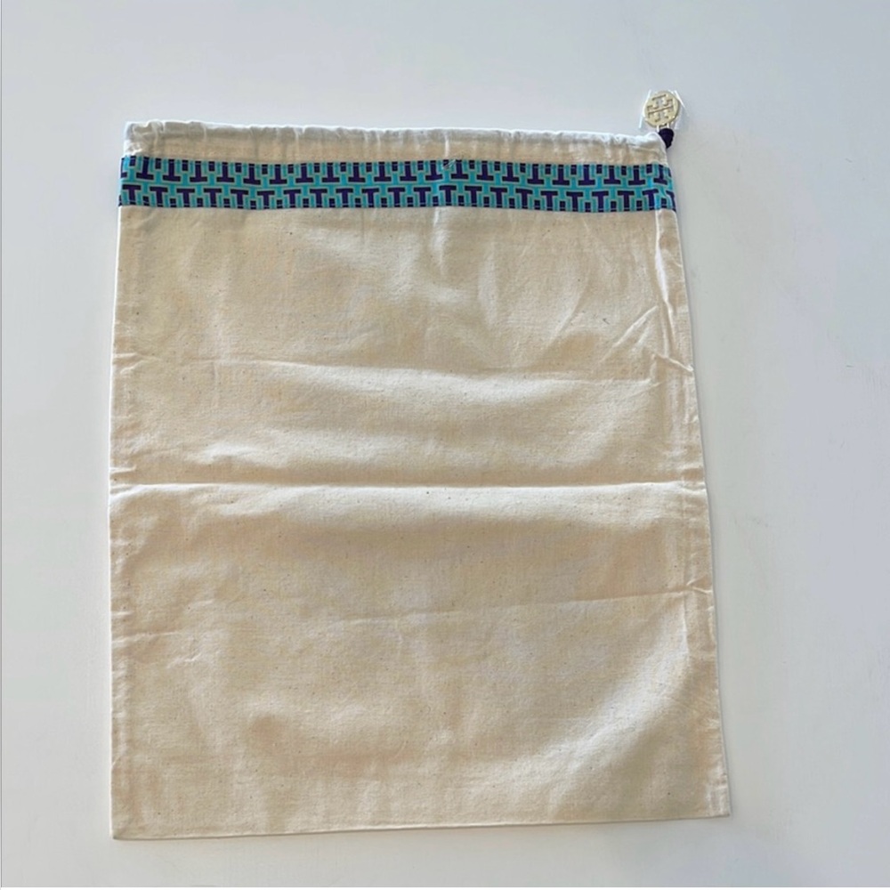 Tory Burch Dust Bag Drawstring Travel Storage 14" x 12" NEW
